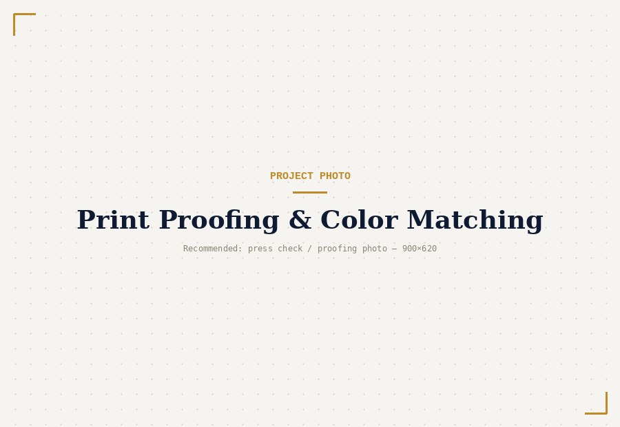 Print production and prepress desk