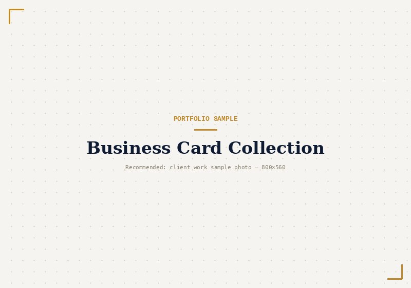 Business card collection