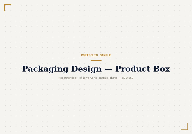 Packaging box design